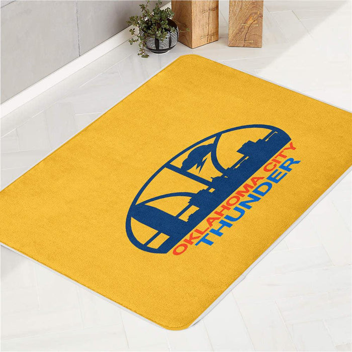 silhouette oklahoma city thunder bath rugs