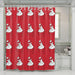 sarangheo hand sign love korean shower curtains