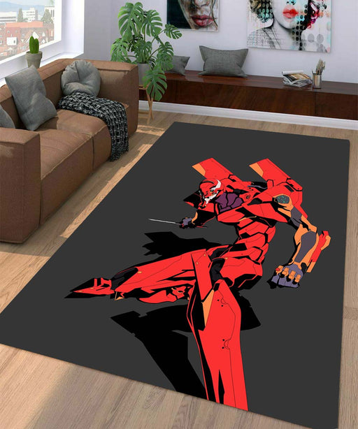 robbot from evangelion anime Living room carpet rugs