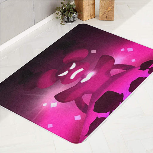 silhouette steven universe purple bath rugs