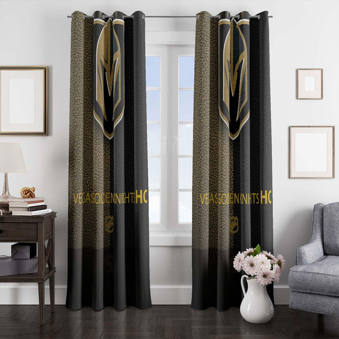 rock vegas golden knights window Curtain