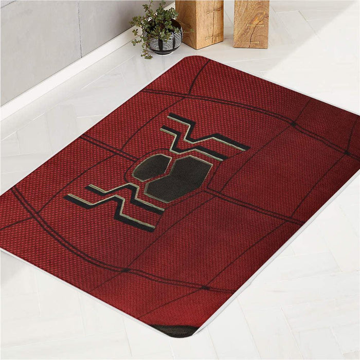 simple logo spiderman far from home bath rugs