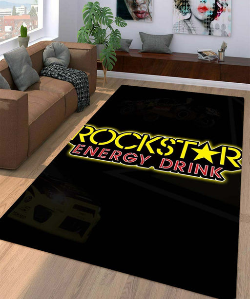 rockstar energy drink Living room carpet rugs