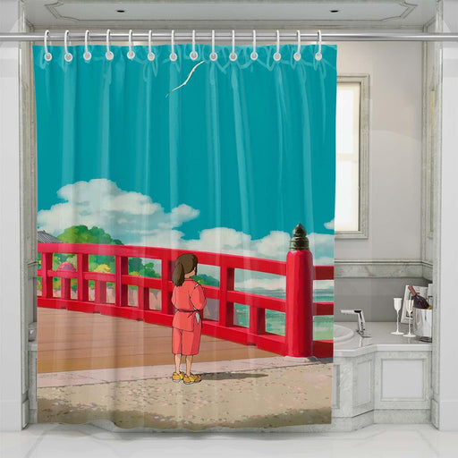 spirited away good place shower curtains