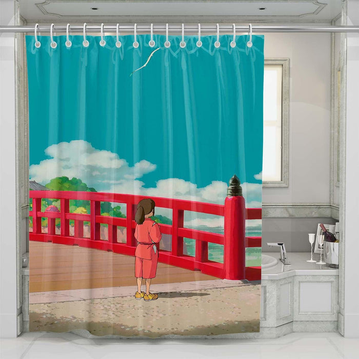 spirited away good place shower curtains