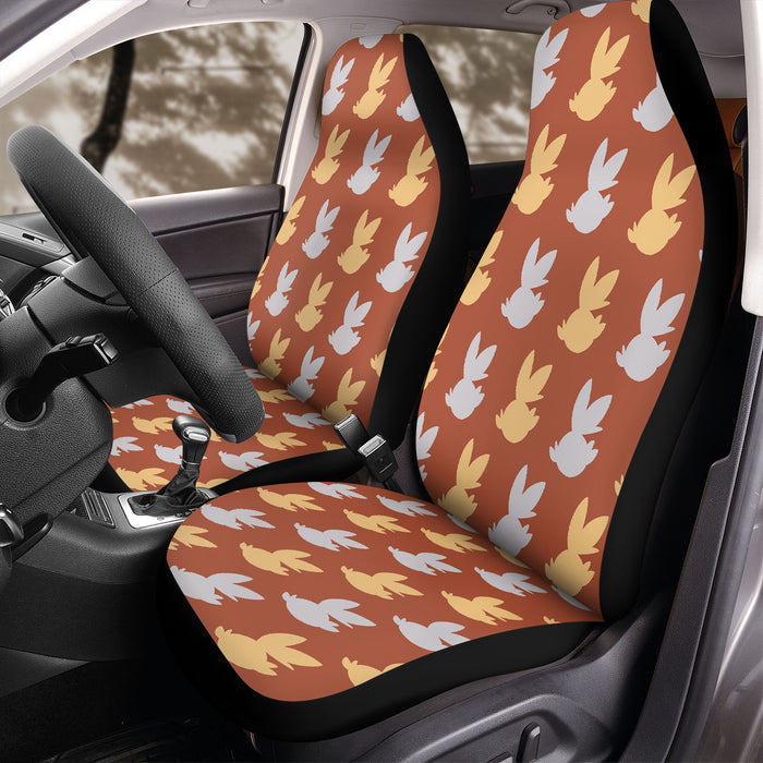 scorbunny silhouette species Car Seat Covers