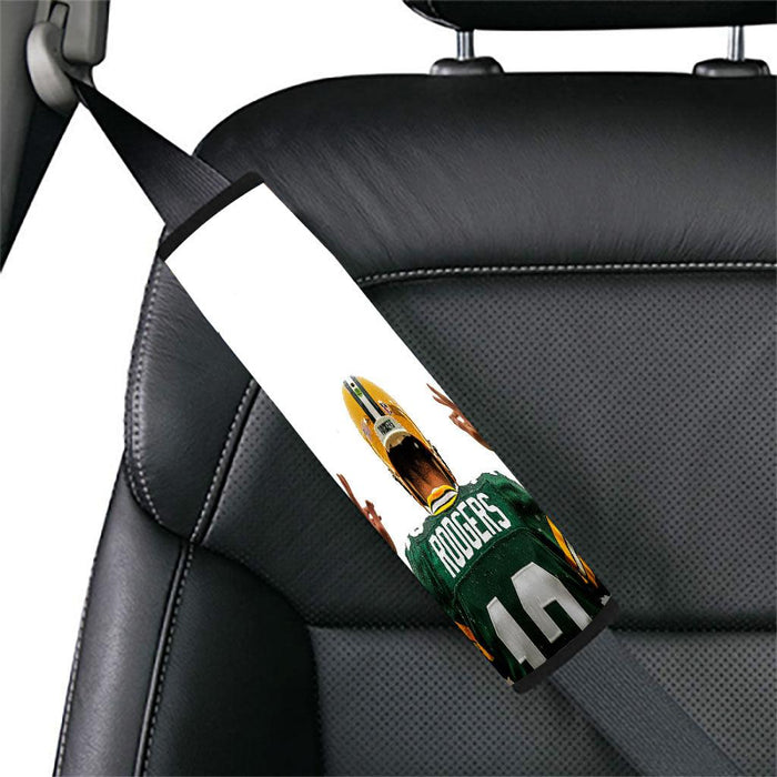 rodgers green bay packers Car seat belt cover - Grovycase