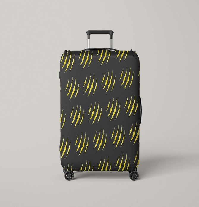 scratch of wolverine x men Luggage Cover | suitcase