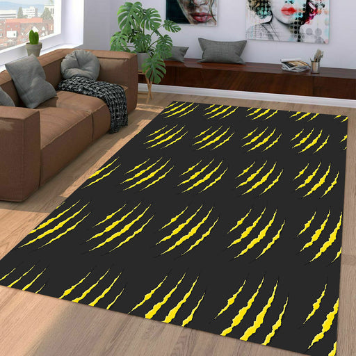 scratch of wolverine x men Living room carpet rugs