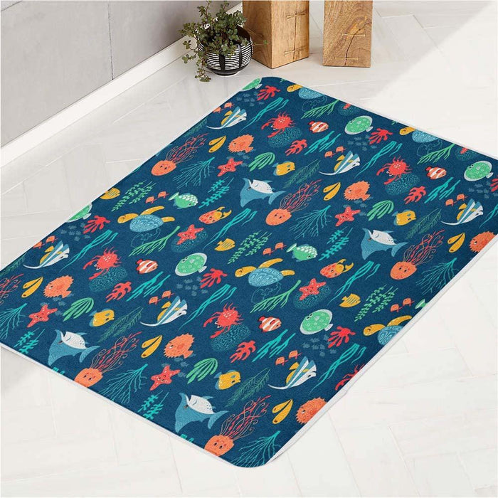 sea animals nemo and friends bath rugs