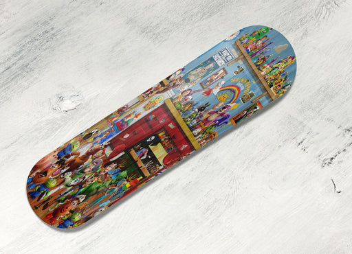 room of all the toys from school toys story Skateboard decks