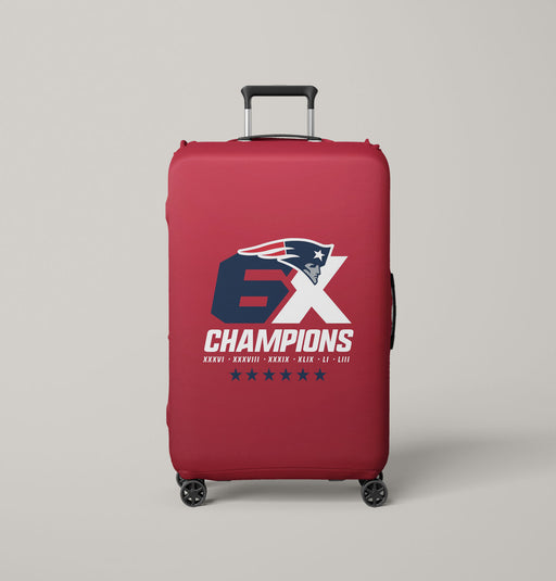 six time champions new england patriots Luggage Covers | Suitcase