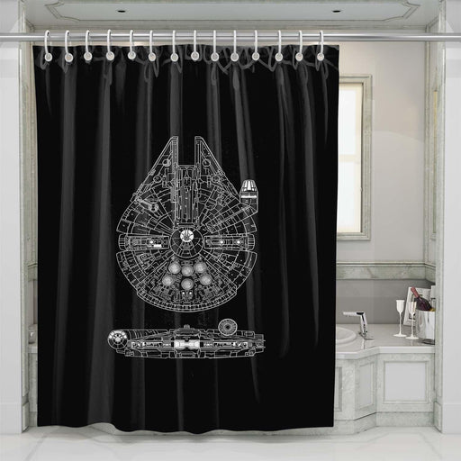 star wars ship shower curtains