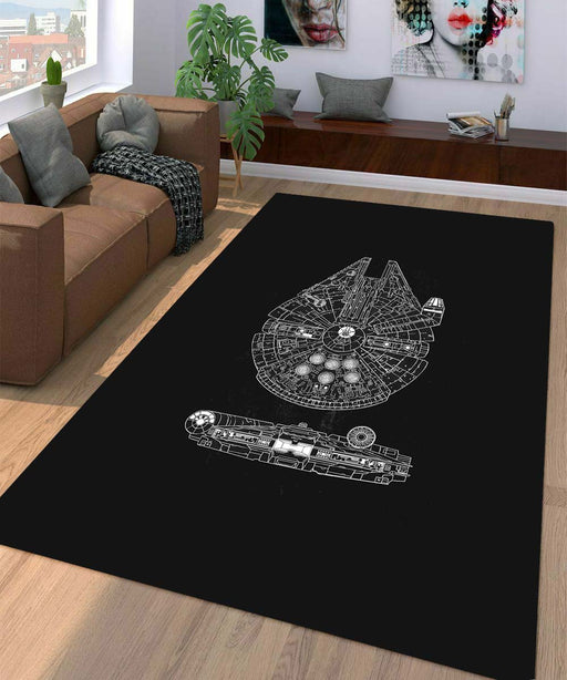 star wars ship Living room carpet rugs