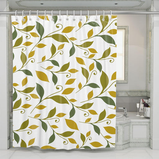 seamless floral autumn shower curtains