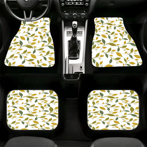 seamless floral autumn Car floor mats Universal fit