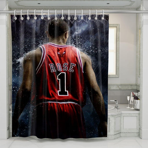 rose number one nba shower curtains