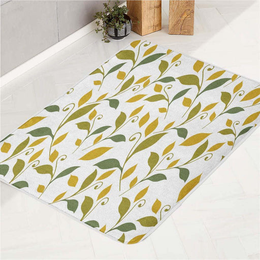 seamless floral autumn bath rugs