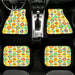 seamless flower retro Car floor mats Universal fit