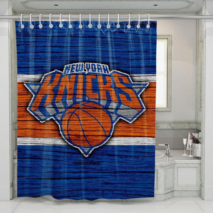 rude wood new york knicks shower curtains