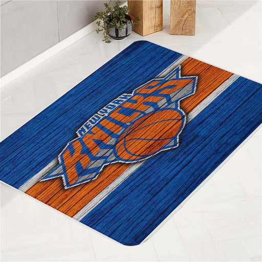 rude wood new york knicks bath rugs