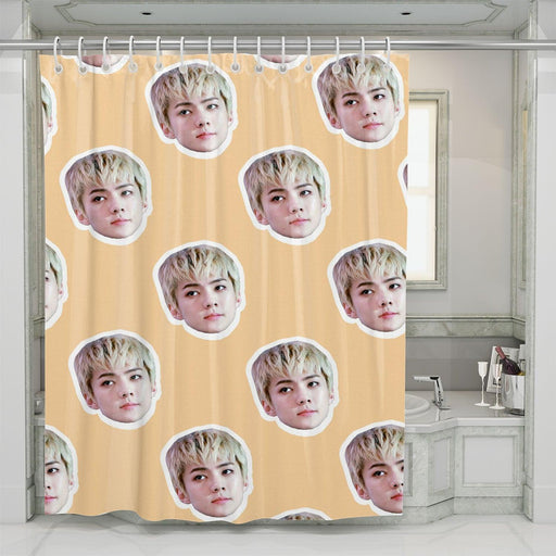 sehun avatar exo boy band shower curtains