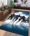 running to the win nhl Living room carpet rugs