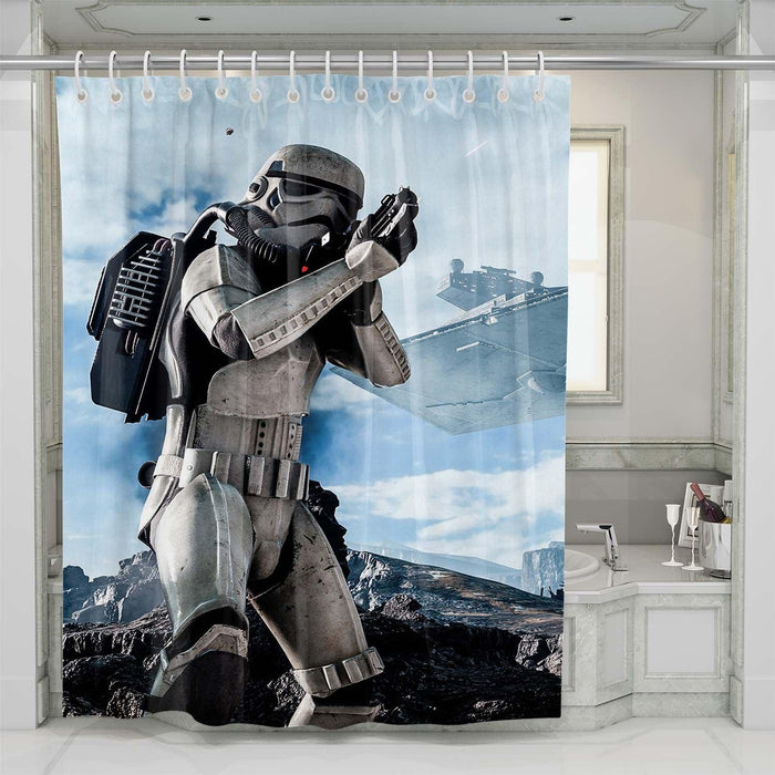 stormtroopers in star wars shower curtains