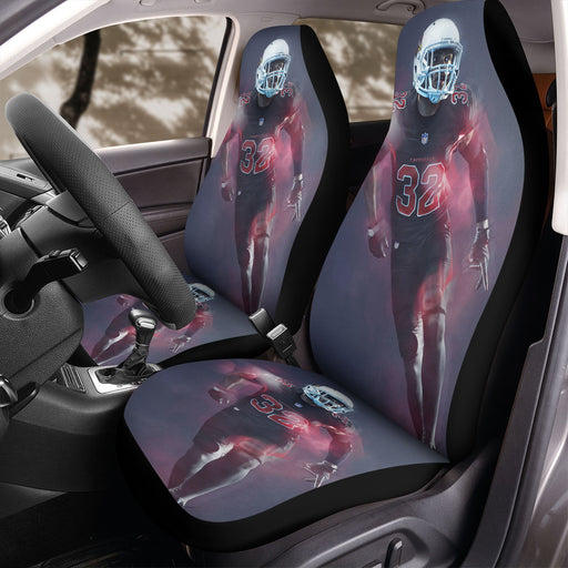 running with jersey football Car Seat Covers