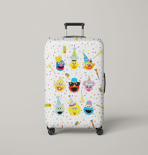 sesame street legend american animation Luggage Cover | suitcase