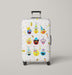 sesame street legend american animation Luggage Cover | suitcase