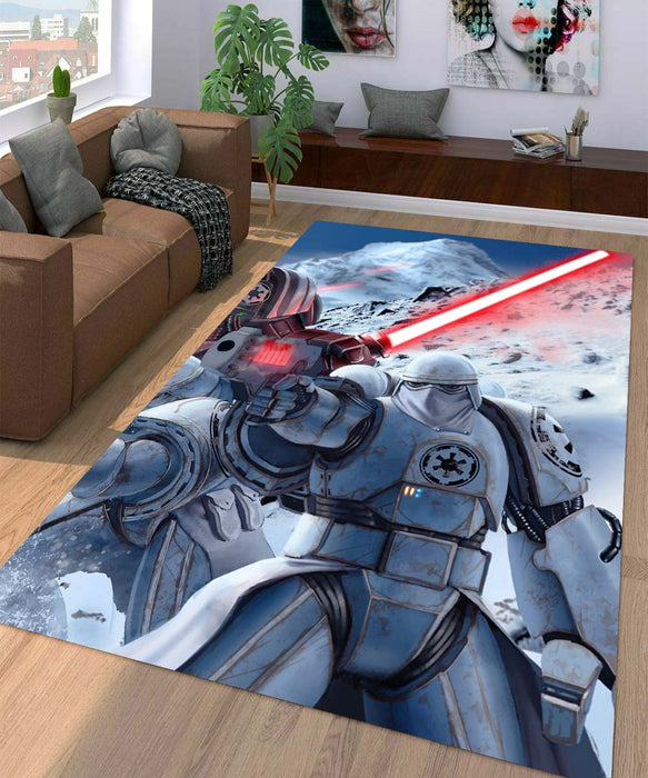 stormtroopers white star wars Living room carpet rugs