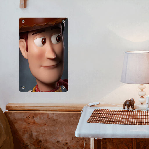 sad face of woody toys of andy Poster Metal print wall art