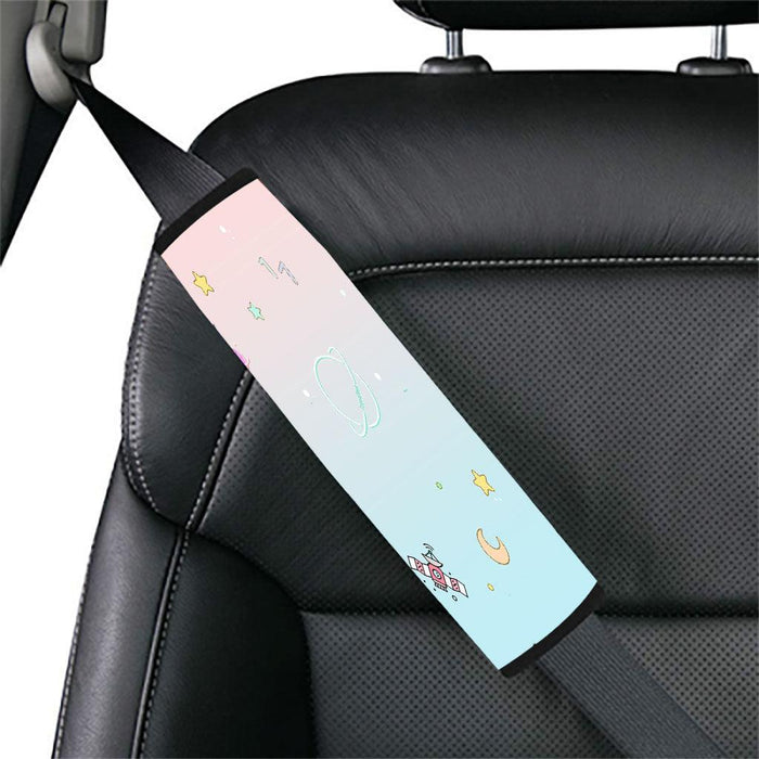 seventeen pastel galaxy cartoon Car seat belt cover