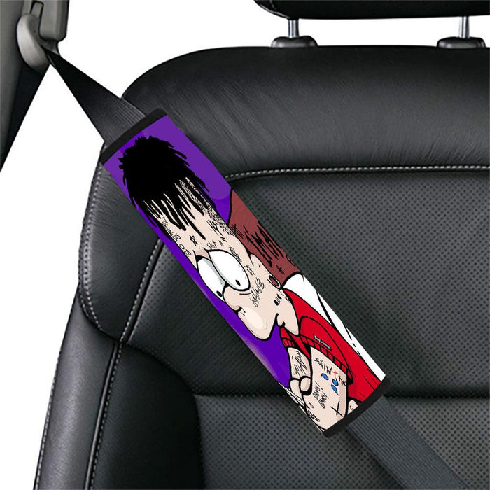 sadboy simpsons but hypebeast with streetwear Car seat belt cover - Grovycase