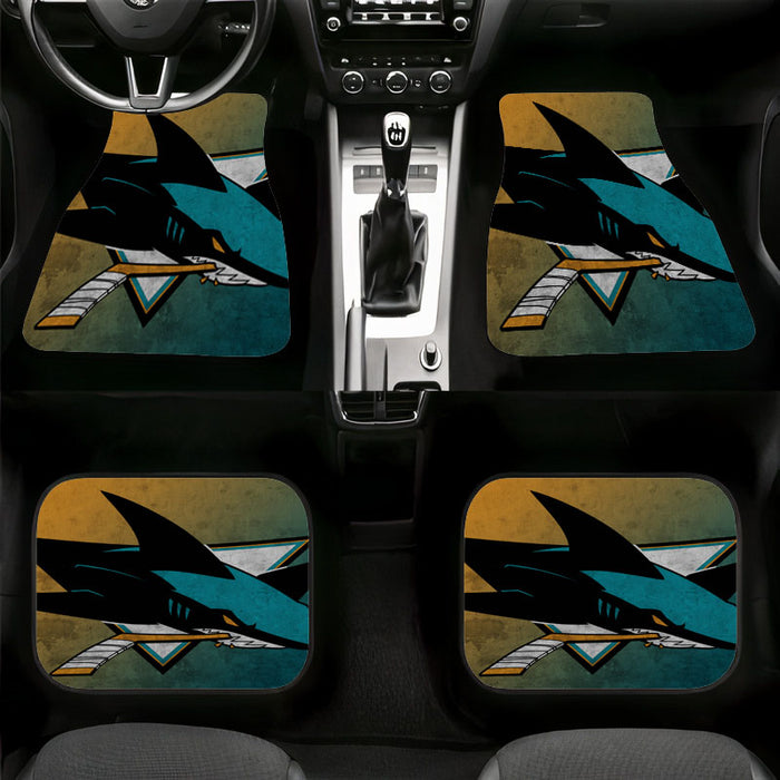 san jose sharks logo cool nhl Car floor mats Universal fit