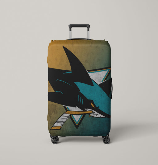 san jose sharks logo cool nhl Luggage Covers | Suitcase