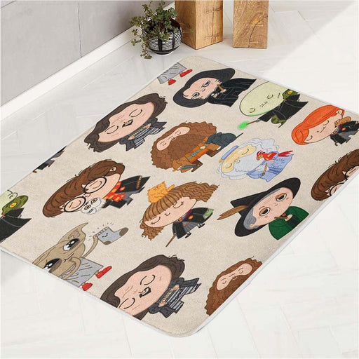 severus voldemort with another harry potter character bath rugs