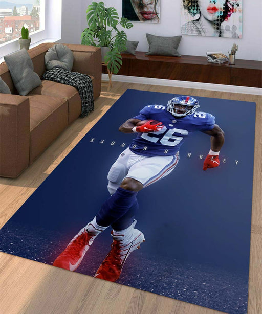 saquon barkley american football Living room carpet rugs