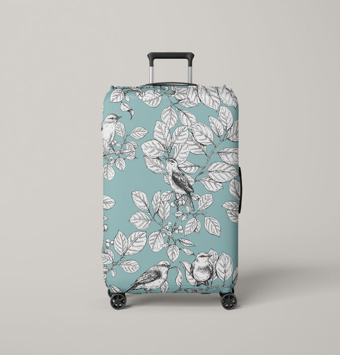 shading art bird authentic pattern Luggage Cover | suitcase