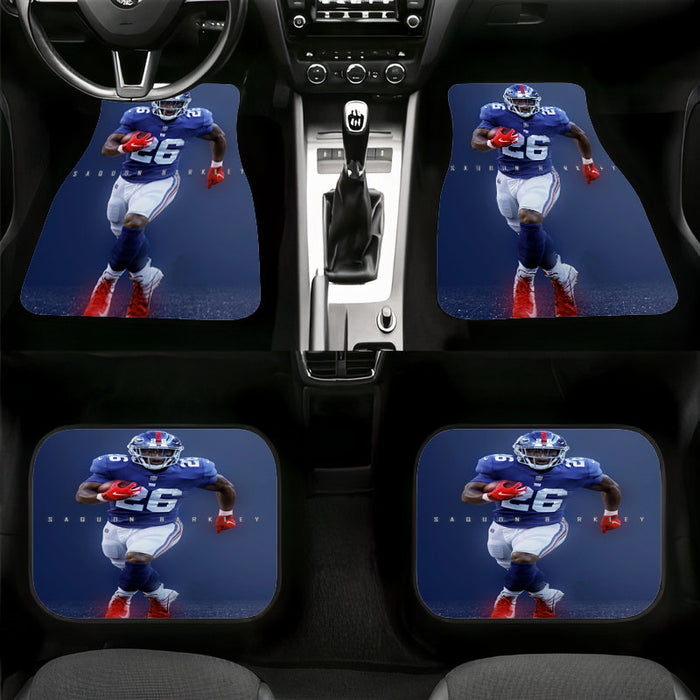 saquon barkley american football Car floor mats Universal fit