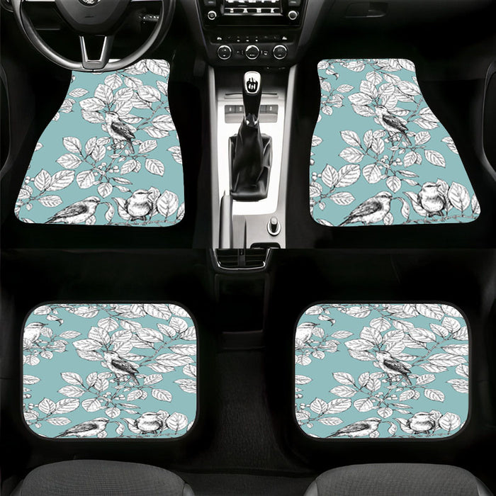 shading art bird authentic pattern Car floor mats Universal fit