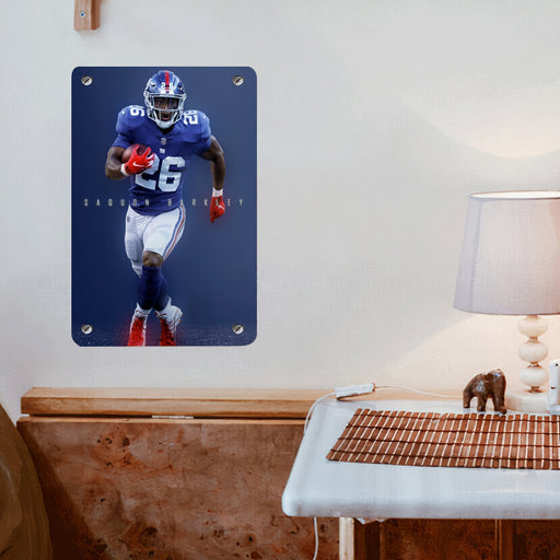 saquon barkley american football Poster Metal print wall art