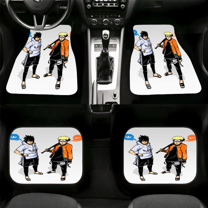 sasuke and naruto nike adidas Car floor mats Universal fit