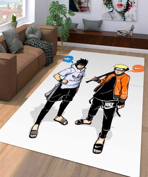 sasuke and naruto nike adidas Living room carpet rugs