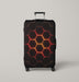 shadow hexagon glow Luggage Cover | suitcase