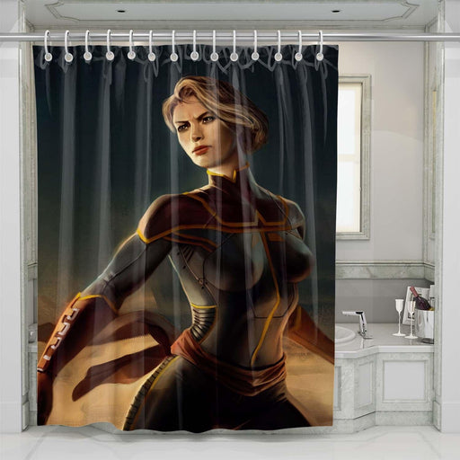 style art captain marvel shower curtains