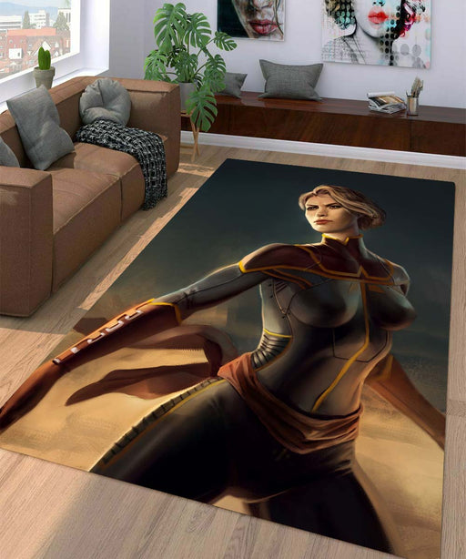 style art captain marvel Living room carpet rugs