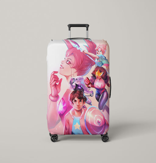 soft pink painting steven universe Luggage Covers | Suitcase