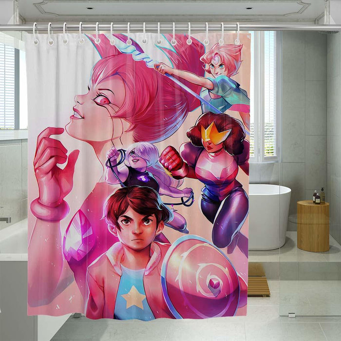 style art captain marvel shower curtains